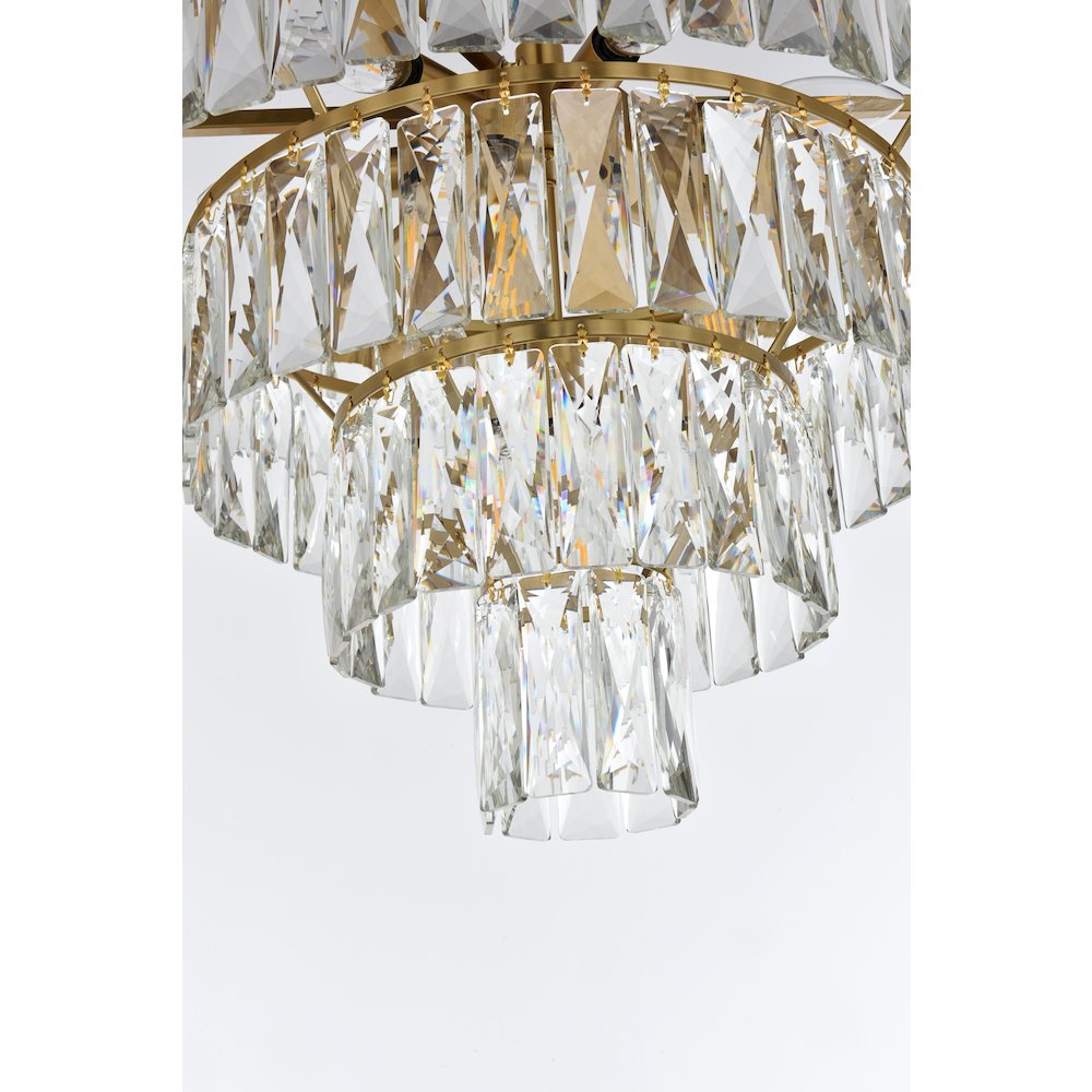 Josephine 20 Inch Round Chandelier In Satin Gold