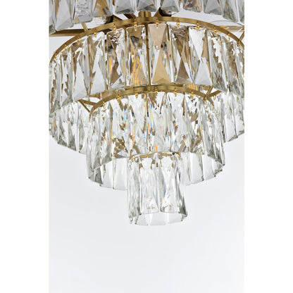 Josephine 20 Inch Round Chandelier In Satin Gold