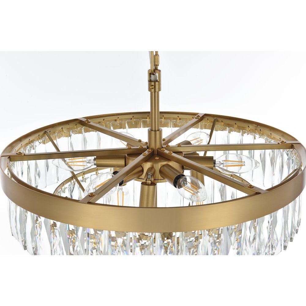 Josephine 20 Inch Round Chandelier In Satin Gold