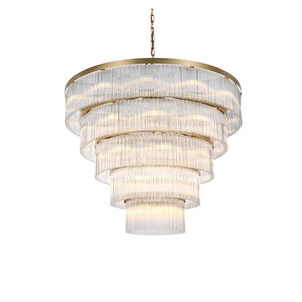 Harlow 48 inch Chandelier in Satin Gold