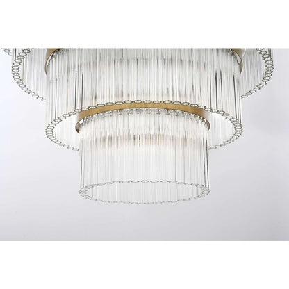 Harlow 48 inch Chandelier in Satin Gold