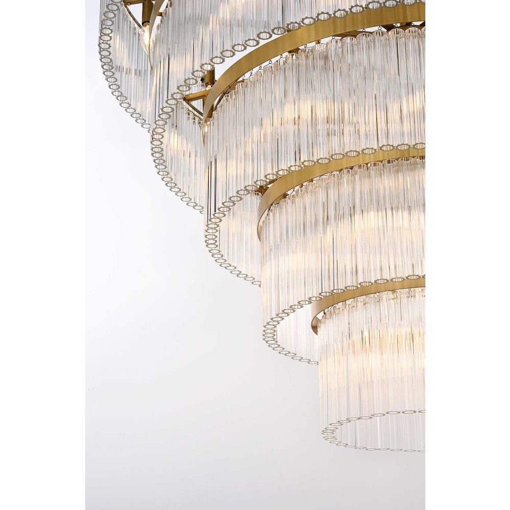 Harlow 48 inch Chandelier in Satin Gold