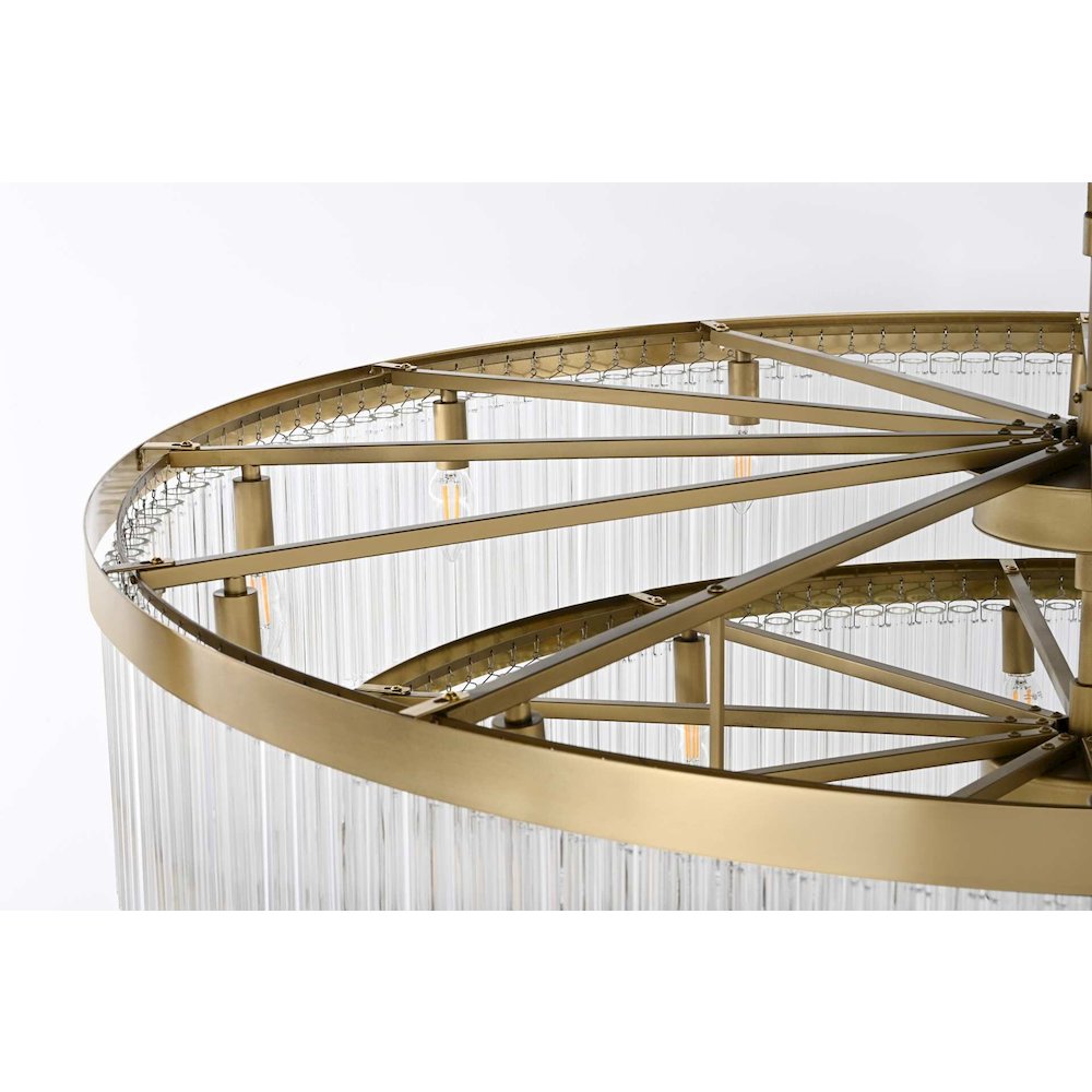 Harlow 48 inch Chandelier in Satin Gold