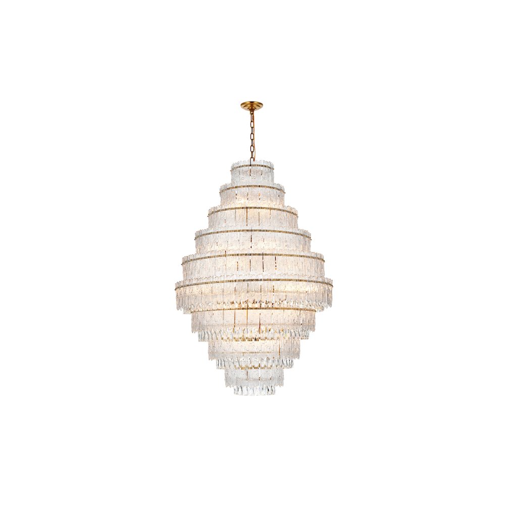 Emilia 36 inch Chandelier in Satin Gold