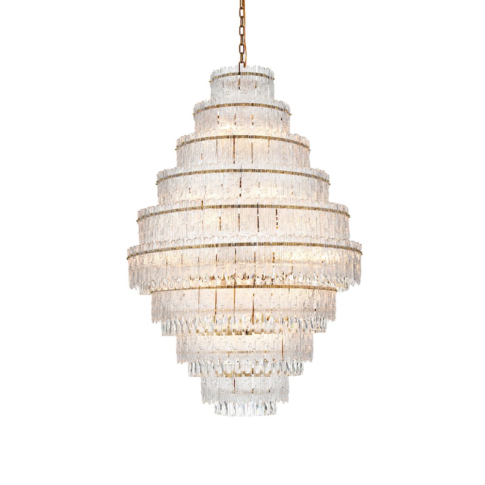 Emilia 36 inch Chandelier in Satin Gold