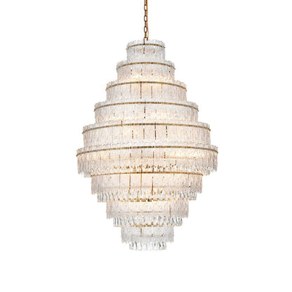 Emilia 36 inch Chandelier in Satin Gold