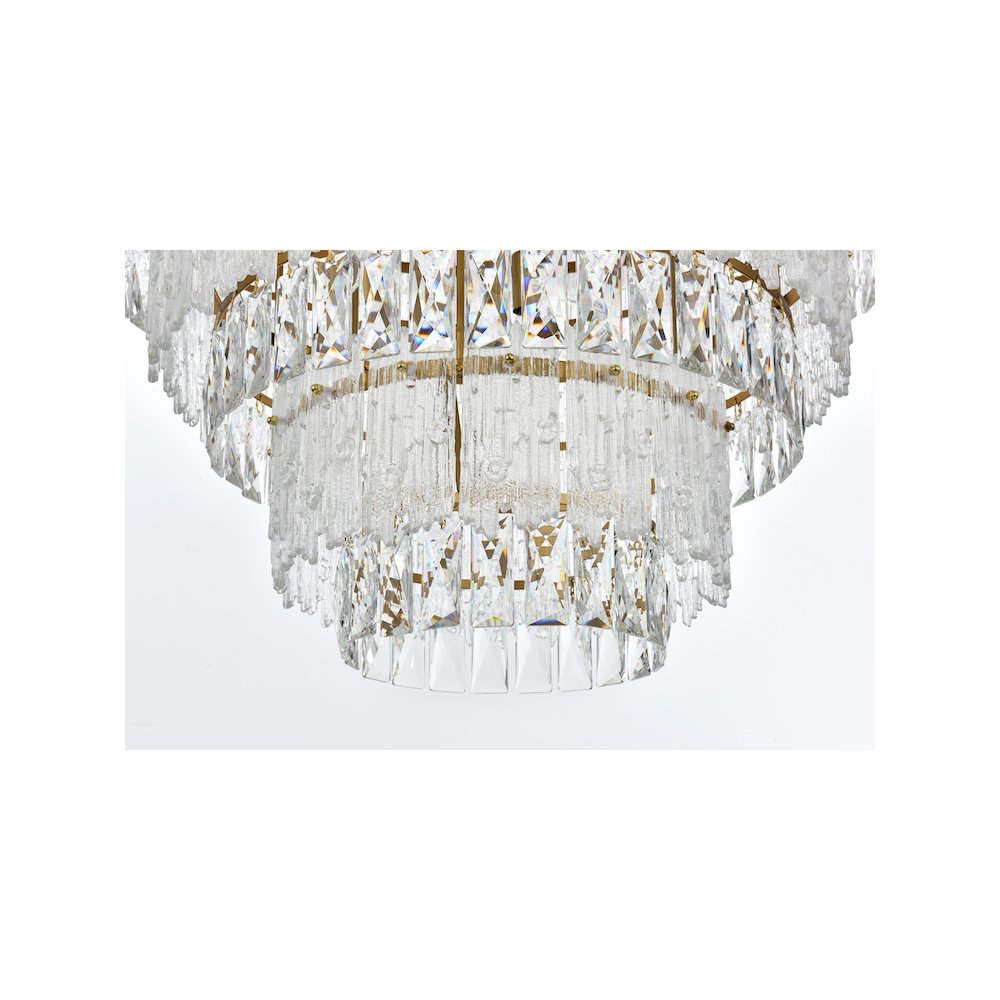 Emilia 36 inch Chandelier in Satin Gold