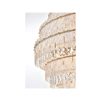 Emilia 36 inch Chandelier in Satin Gold