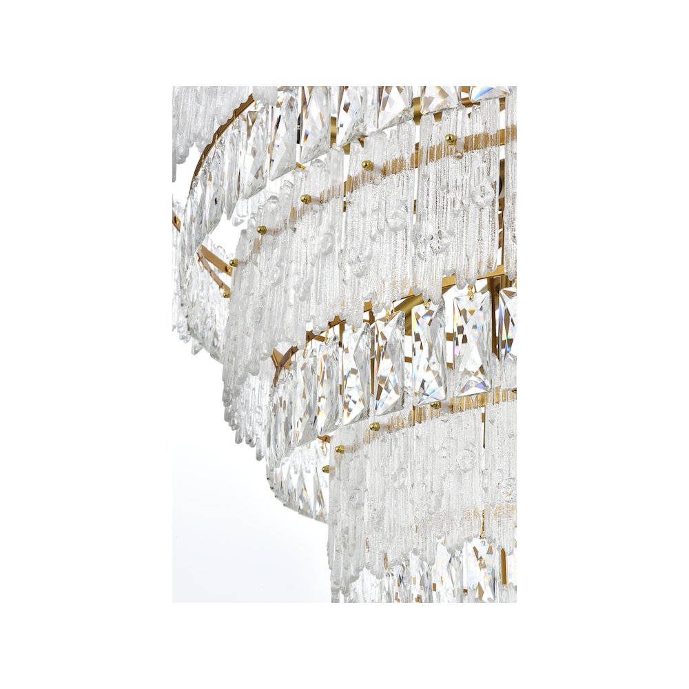 Emilia 36 inch Chandelier in Satin Gold
