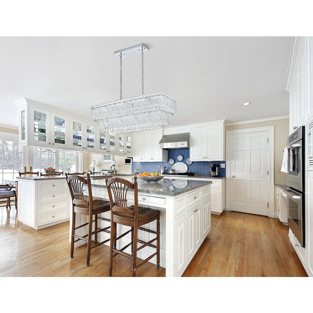 Emilia 37 inch Chandelier in Chrome