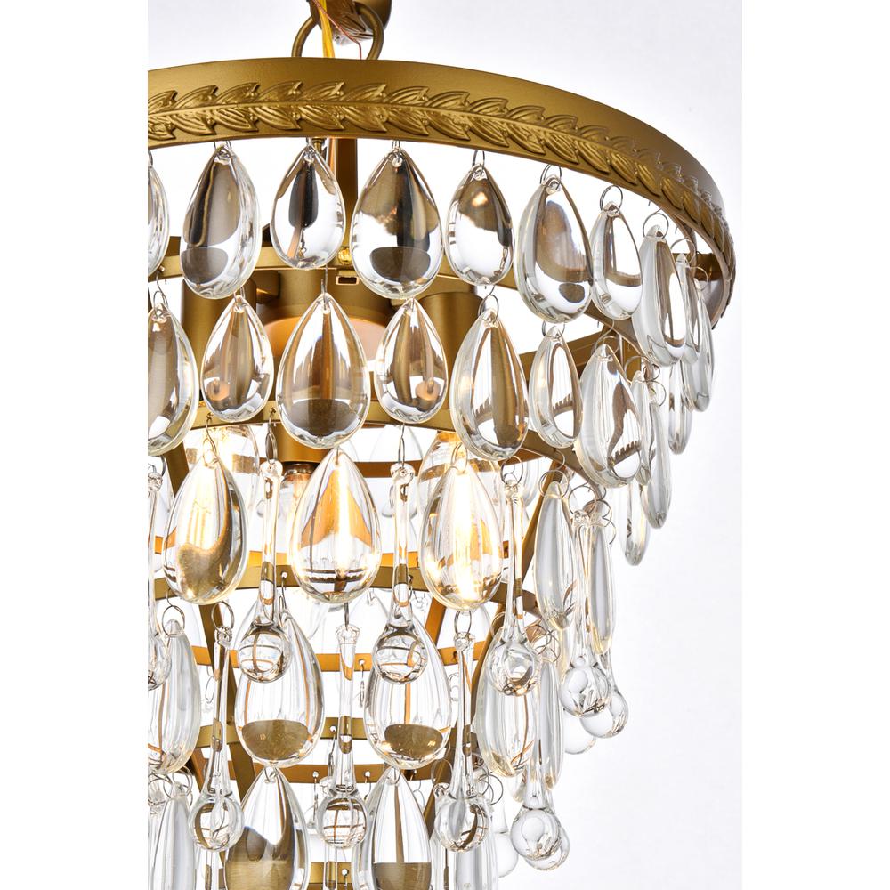 Nordic 3 lights brass pendant