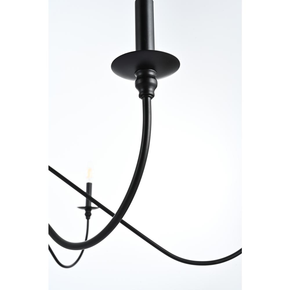 Rohan 54 inch chandelier in Matte Black
