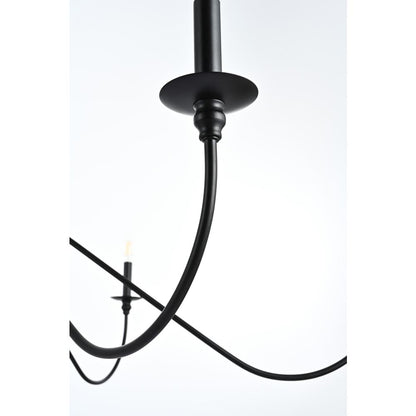 Rohan 54 inch chandelier in Matte Black
