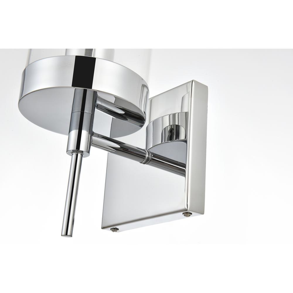 Benny 1 light Chrome and Clear Bath Sconce