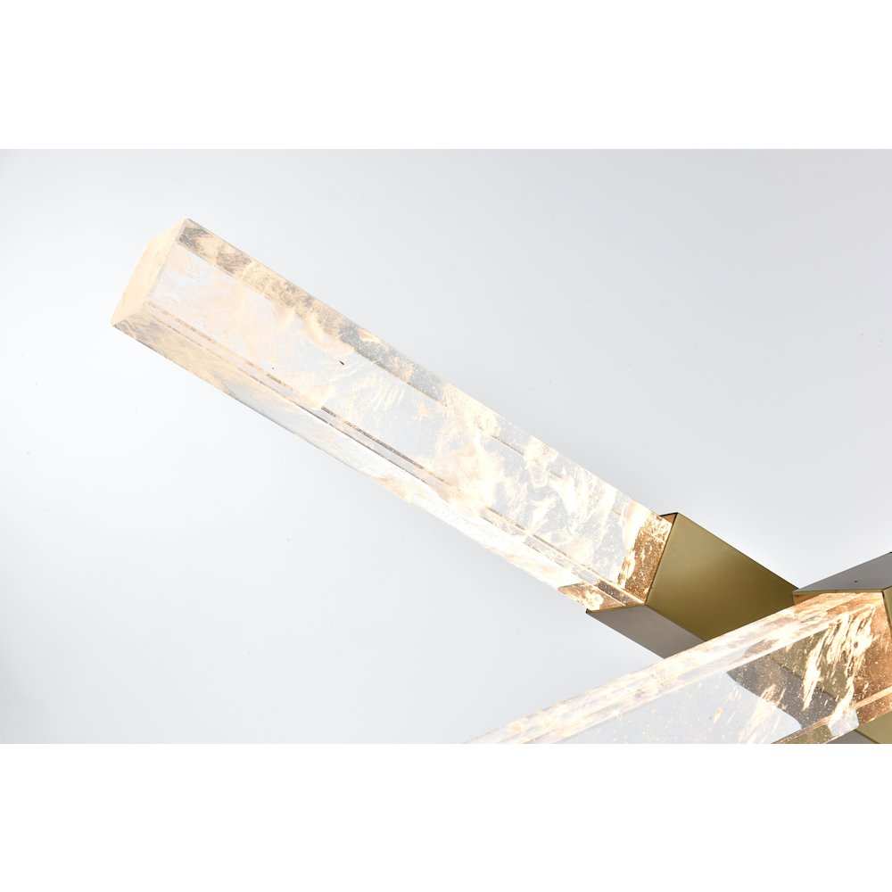 Ari 3-Bar Pendant In Satin Gold