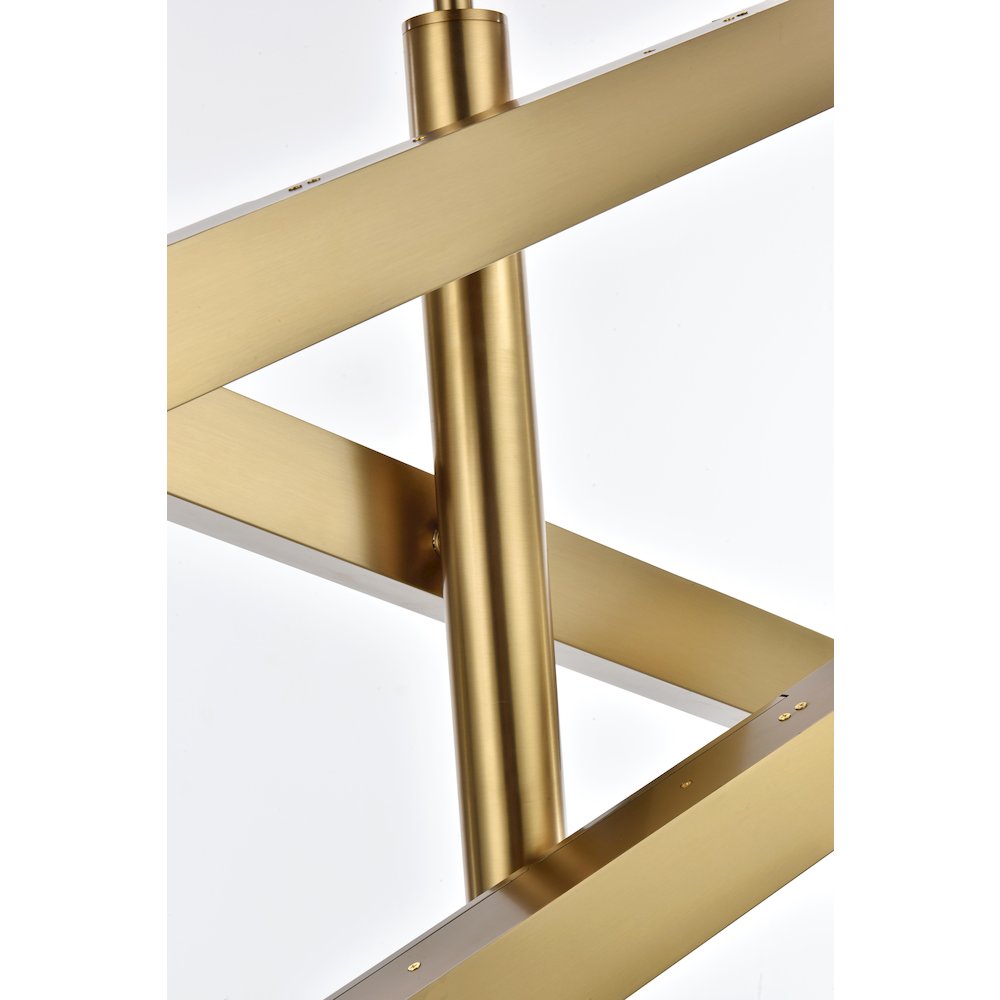 Ari 3-Bar Pendant In Satin Gold