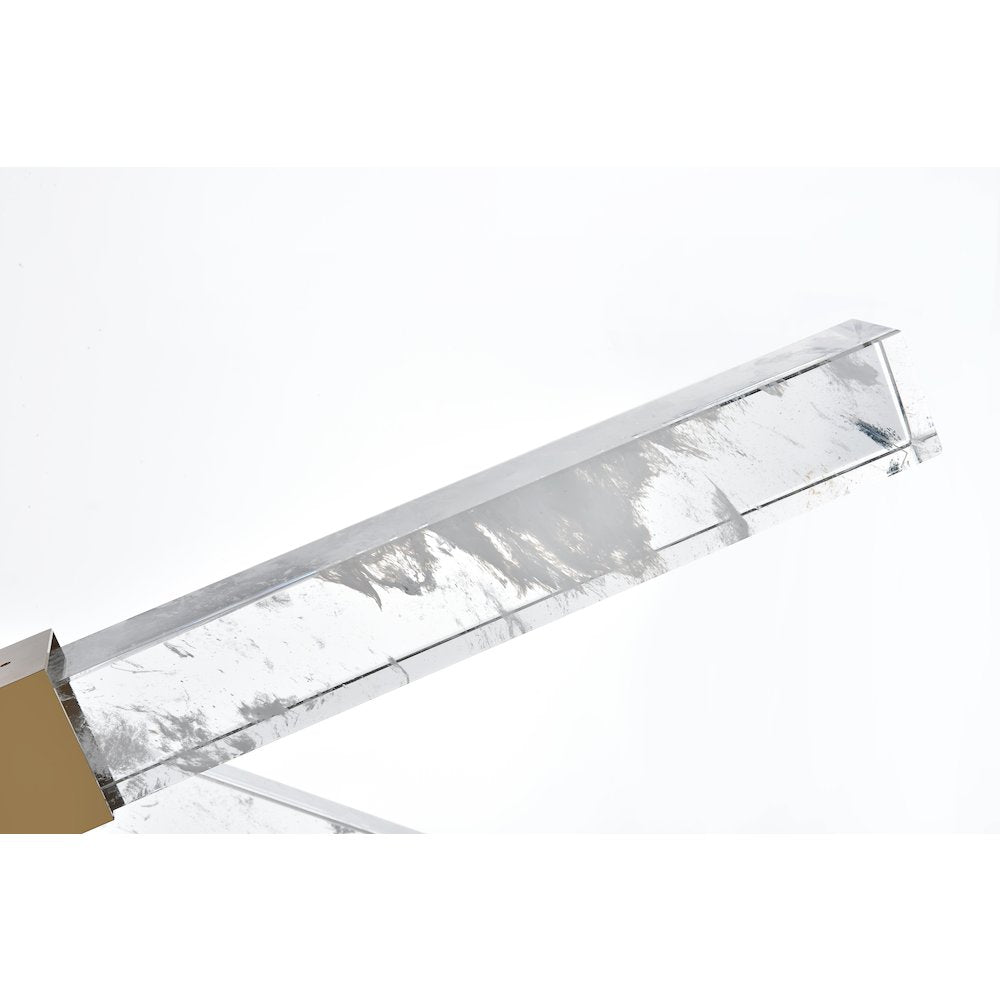Ari 3-Bar Pendant In Satin Gold