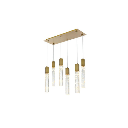 Aurora 32 inch Pendant in Satin Gold