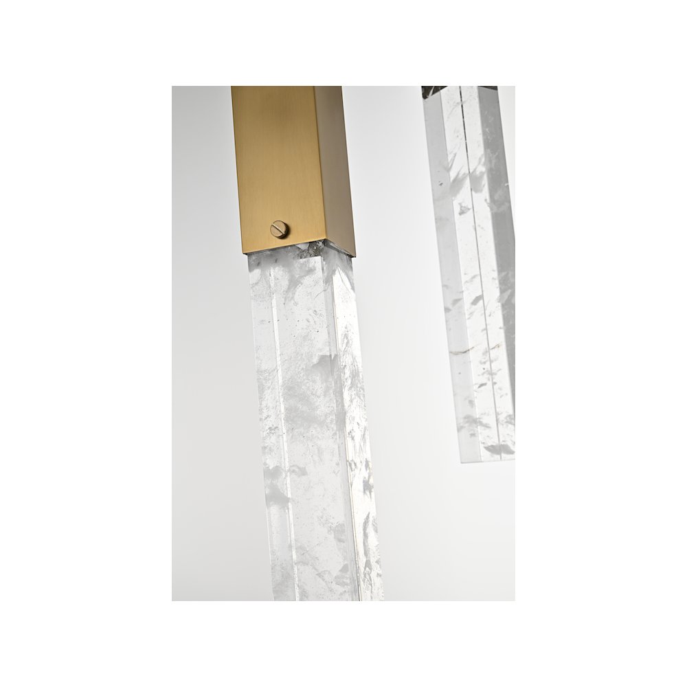 Aurora 32 inch Pendant in Satin Gold