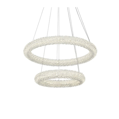 Bowen 24 inch Adjustable LED Chandelier in Chrome