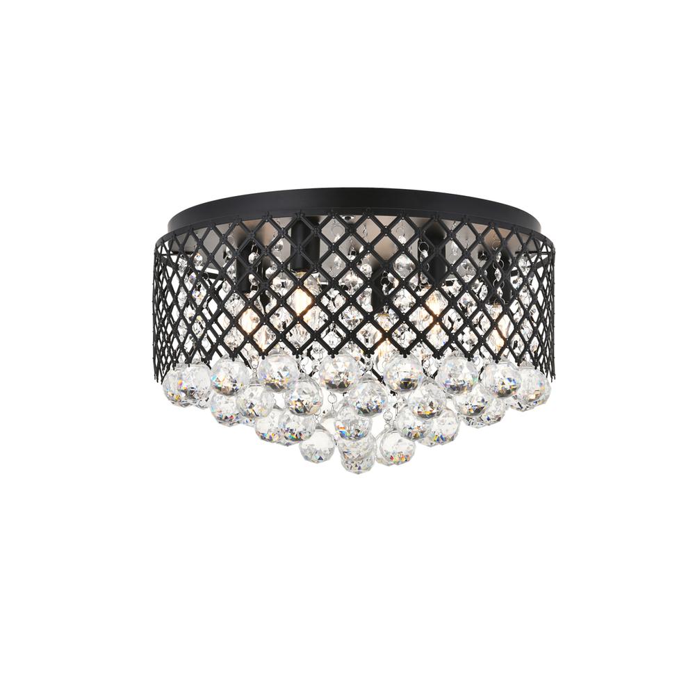 Tully 6 light Matte Black Flush Mount