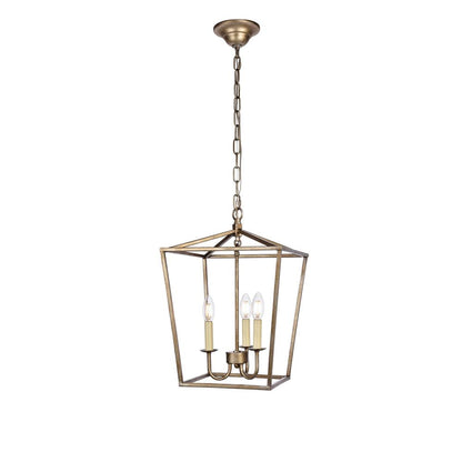 Maddox Collection Pendant D12.5 H18.25 Lt:3 Vintage Silver Finish