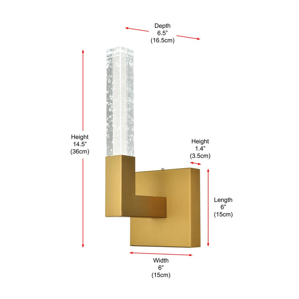 Noemi 6 inch Adjustable LED Wall Sconce in Satin Gold