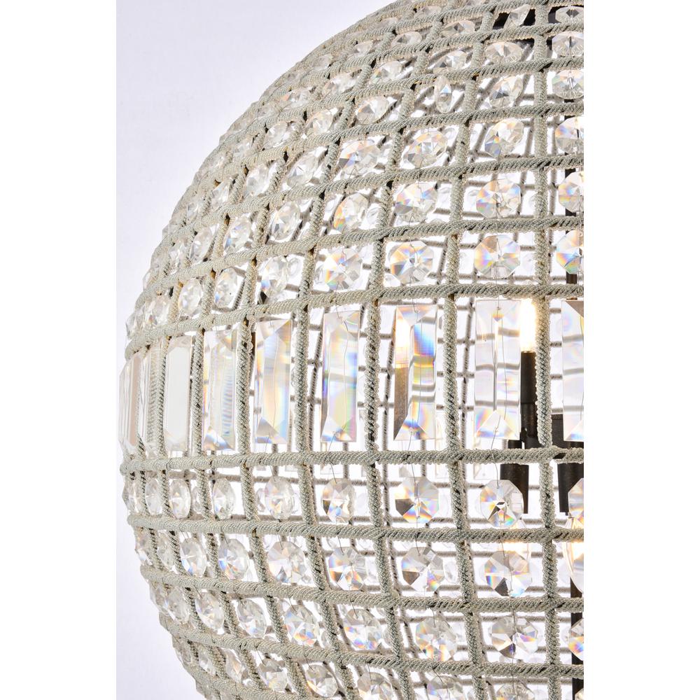Olivia 8 light Dark Bronze Chandelier Clear Royal Cut Crystal