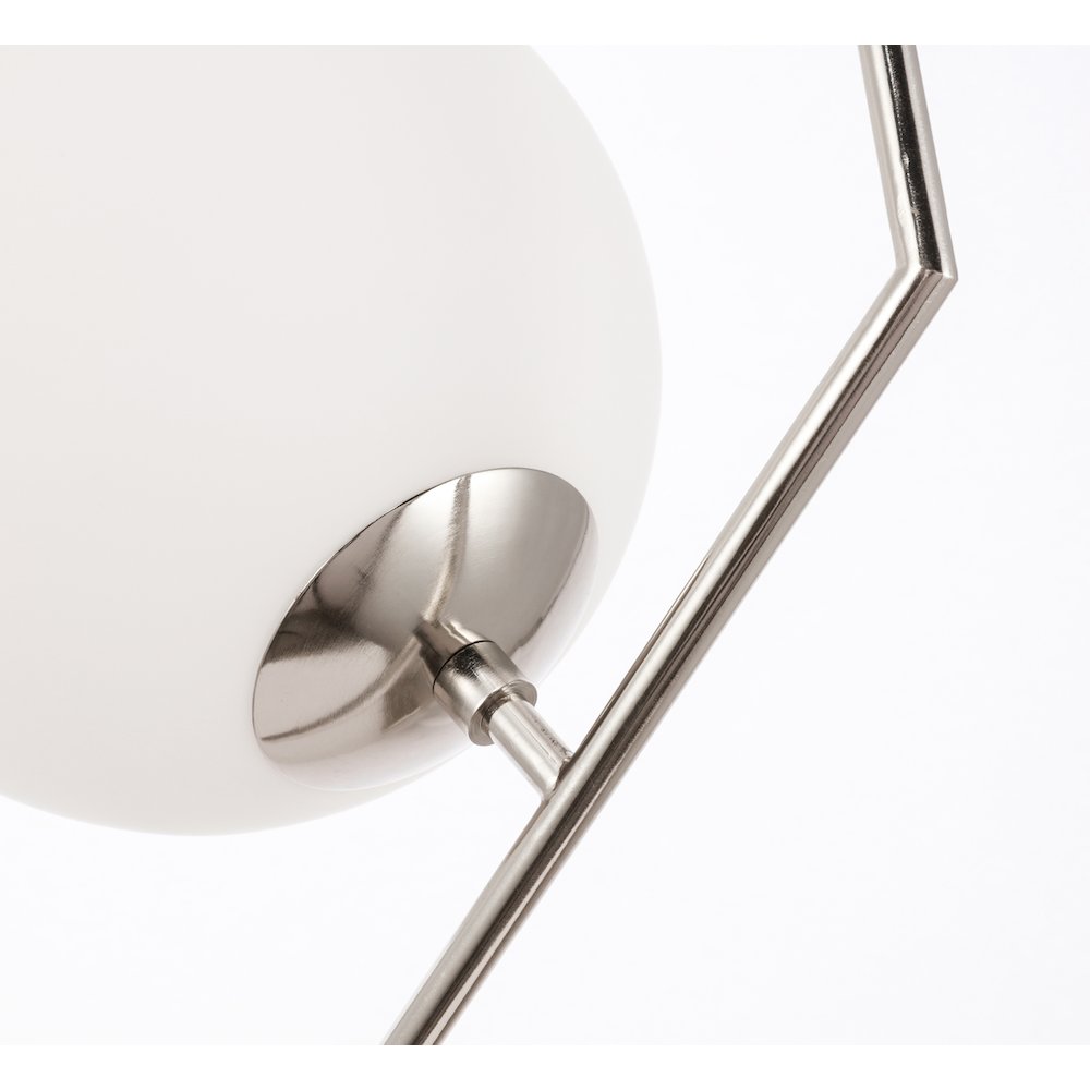Ryland 1 Light Chrome And Frosted White Glass Pendant