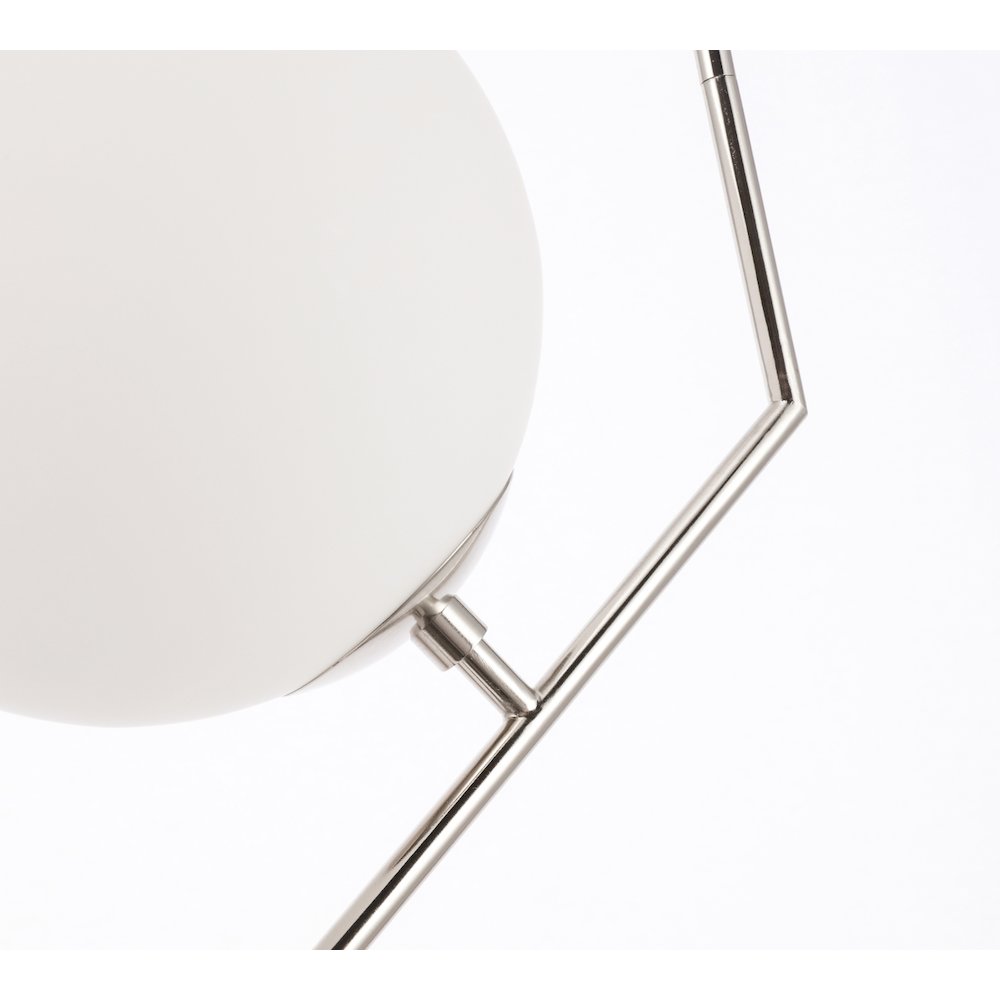Ryland 1 Light Chrome And Frosted White Glass Pendant