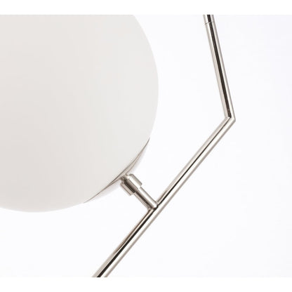 Ryland 1 Light Chrome And Frosted White Glass Pendant