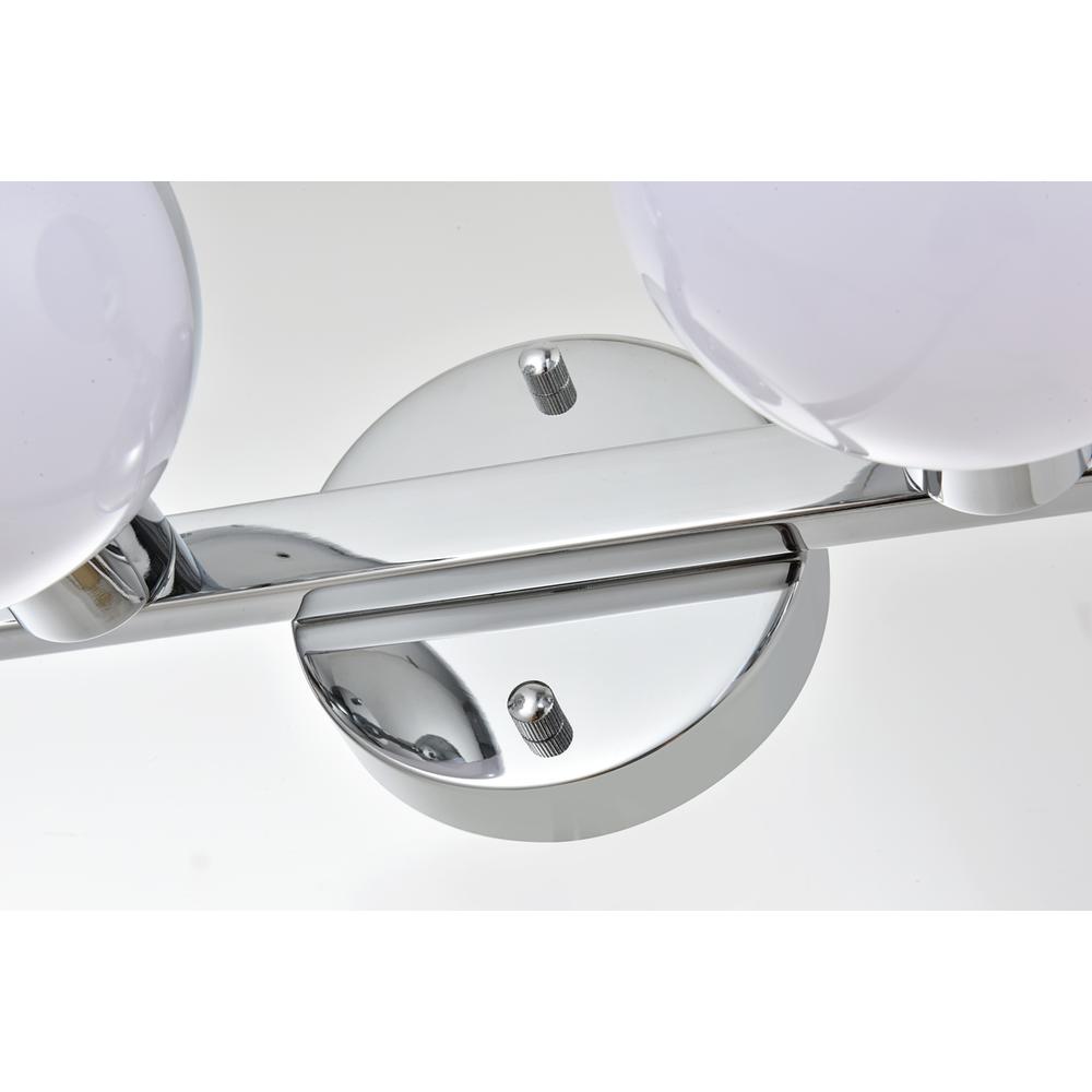 Majesty 4 light Chrome and frosted white Bath Sconce