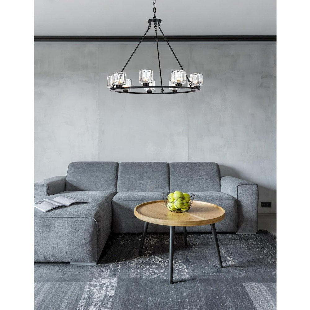 Cadence 32 Inch Chandelier In Black
