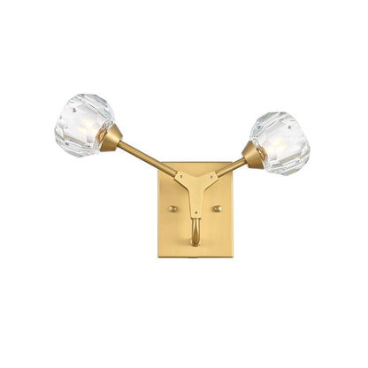 Zayne 2 Light Wall Sconce in Gold