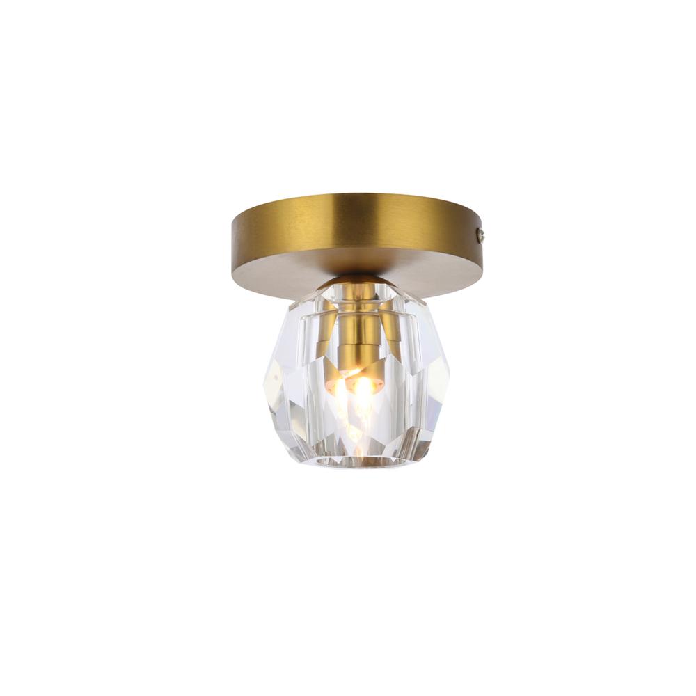 Eren 1 light gold flush mount