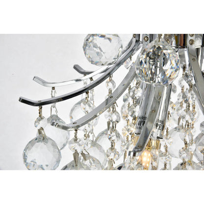 Toureg 3 light Chrome Pendant Clear Royal Cut Crystal