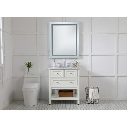 Helios 30in x 36in Hardwired LED mirror