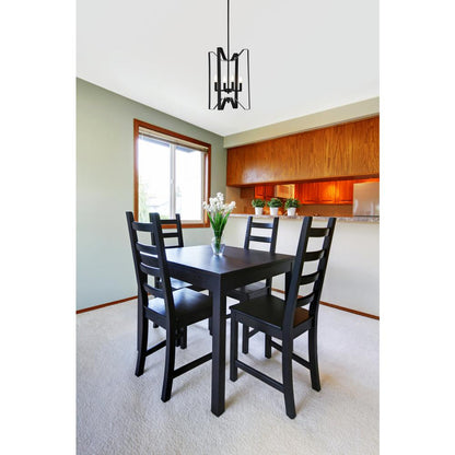 Hoffman 4 lights pendant in black
