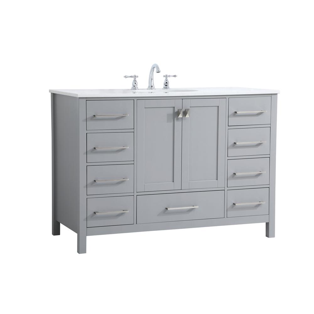 48 inch Single Bathroom Vanity in Gray