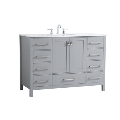 48 inch Single Bathroom Vanity in Gray