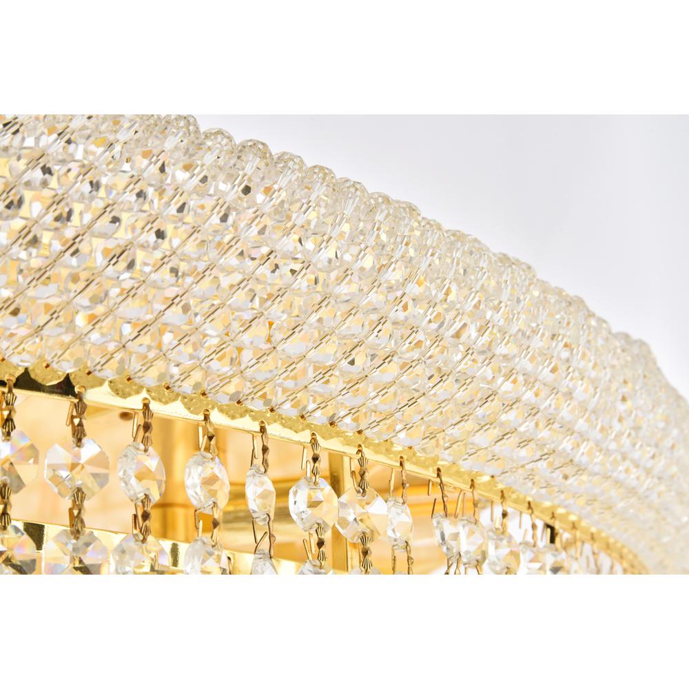 Primo 30 light Gold Flush Mount Clear Royal Cut Crystal
