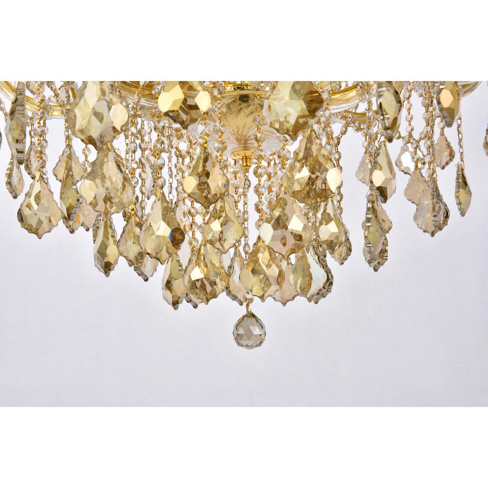 Maria Theresa 24 light Gold Chandelier Golden Teak (Smoky) Royal Cut Crystal
