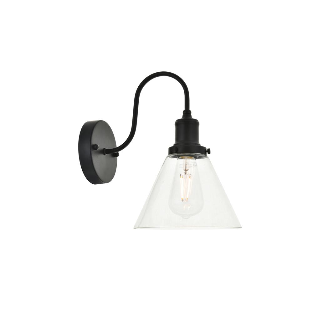 Histoire 1 light black Wall Sconce
