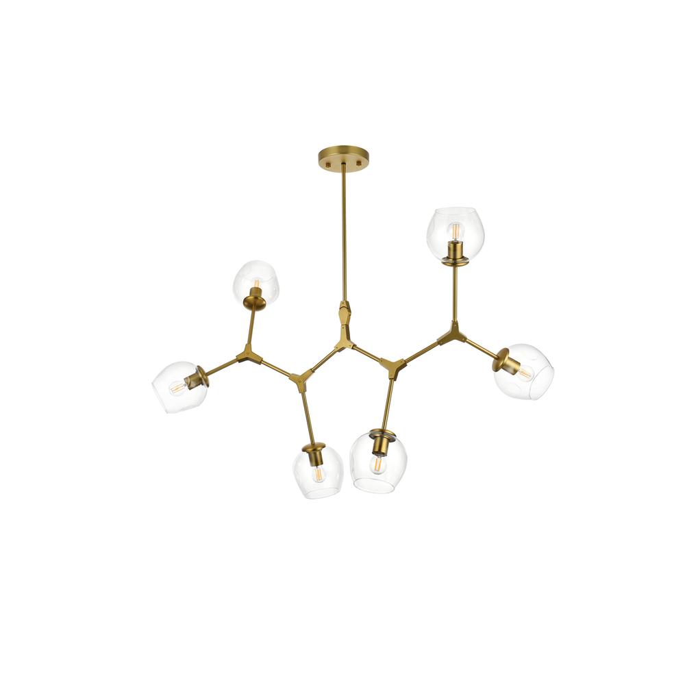 Cavoli 49 inch Chandelier in Brass