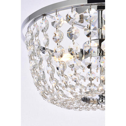 Cora 13 inch flush mount in chrome