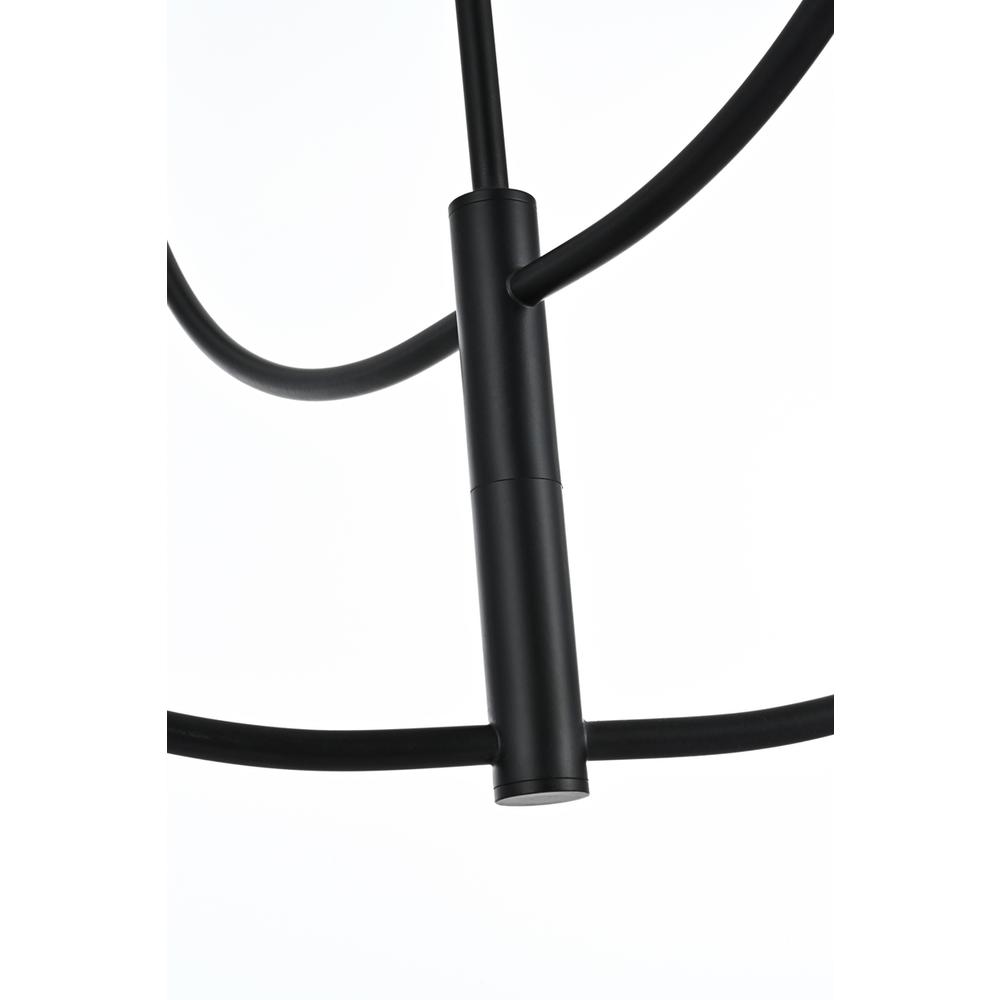 Nyomi 42 inch chandelier in Black