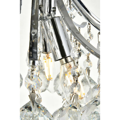 Toureg 3 light Chrome Flush Mount Clear Royal Cut Crystal