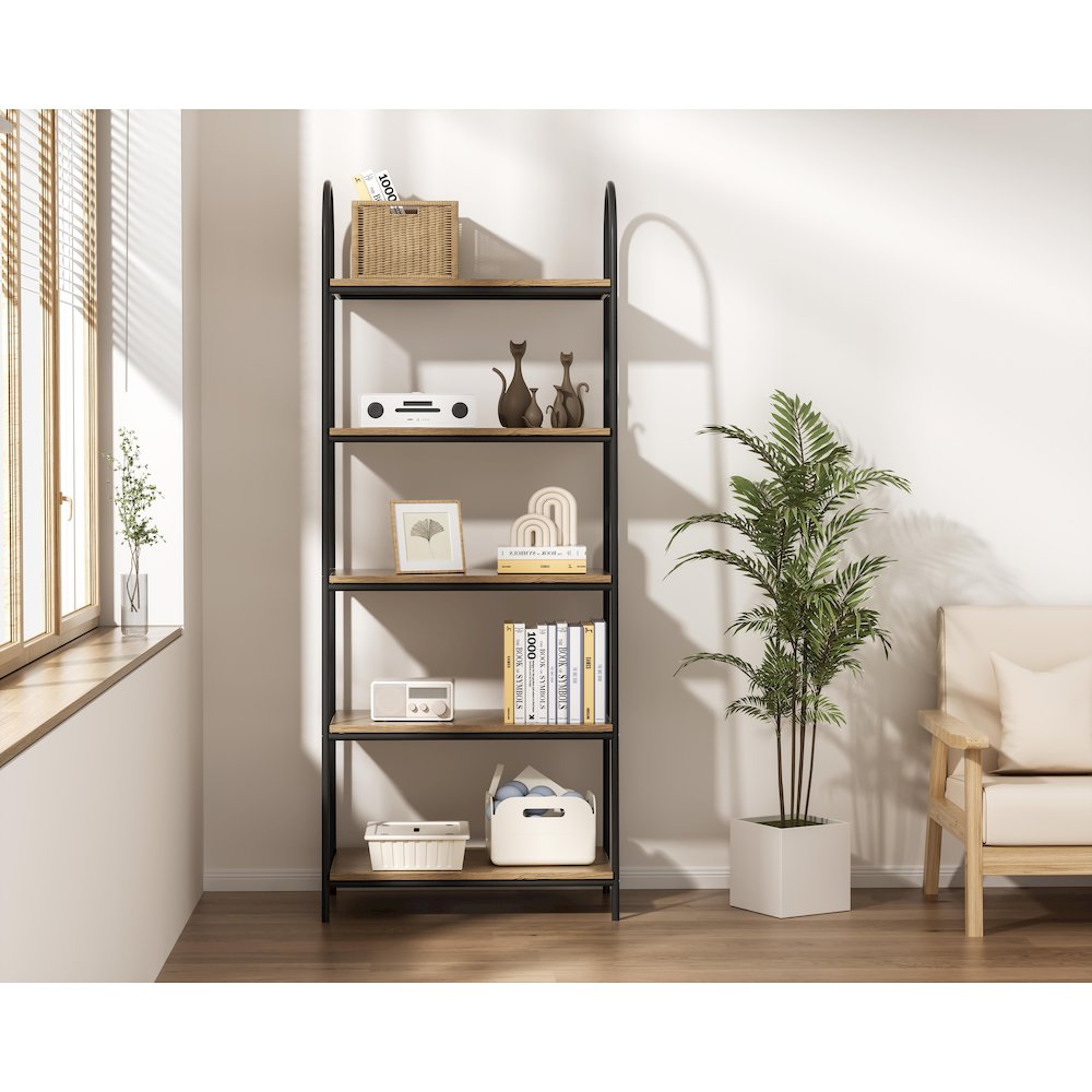71 inch Shelving Unit in Natural Driftwood