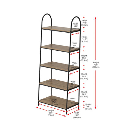 71 inch Shelving Unit in Natural Driftwood