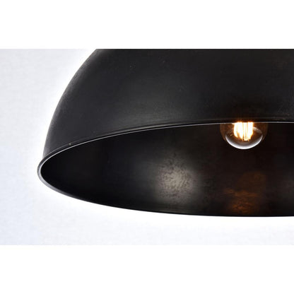 Merce Collection Pendant D20 H12.75 Lt:1 Vintage Black Finish